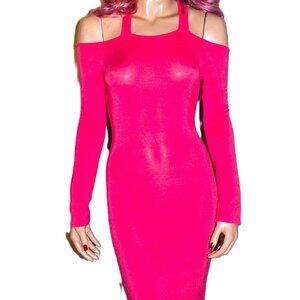 Poetry Pink Cold Shoulder Dress S